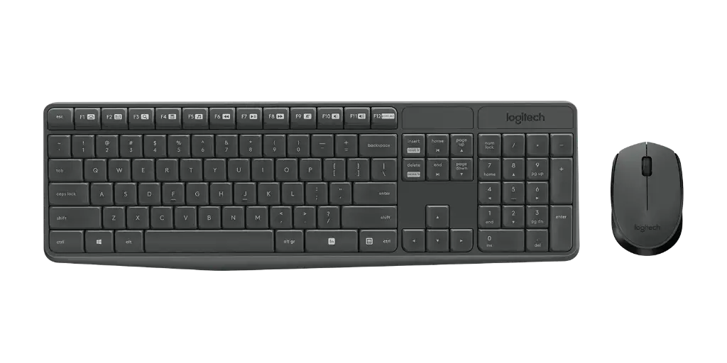 MK235 WIRELESS KEYBOARD / MOUSE GREY-HUN-2.4GHZ-INTNL