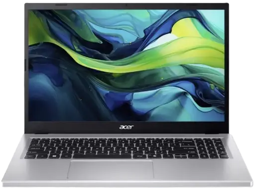 ACER Aspire AG15-32P-C0TM, 15.6" FHD, Intel N150, 8GB, 512GB SSD, UMA, DOS, ezüst 